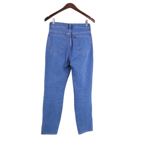 Madewell Size 26 11" High-Rise Roadtripper Supersoft Jeans Slit Hem Blue - Picture 6 of 10